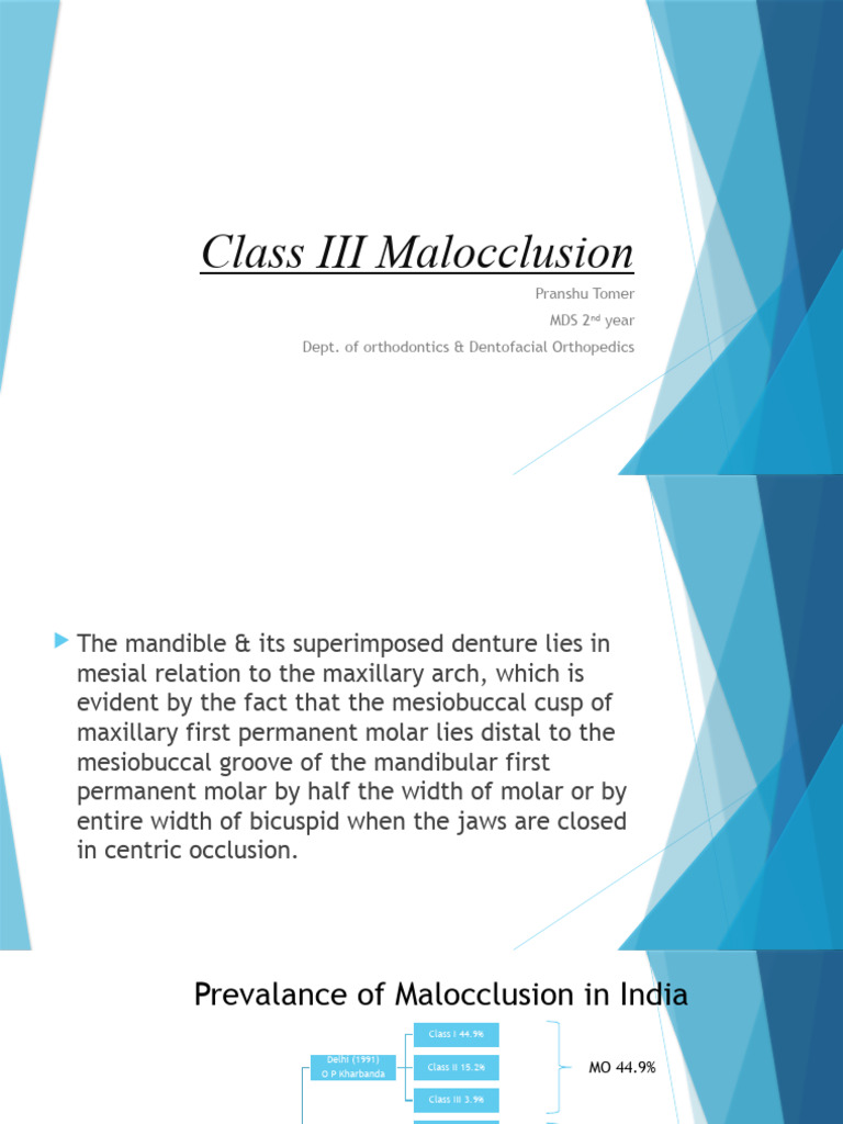 Class III Malocclusion Overview | PDF | Dentistry | Mouth