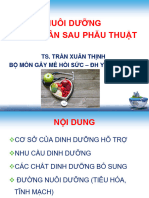 Nuôi dưỡng BN sau phẫu thuật