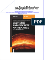 Full Ebook of Geometry and Discrete Mathematics A Selection of Highlights Benjamin Fine Online PDF All Chapter