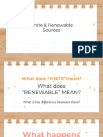 Finite & Renewable Sources