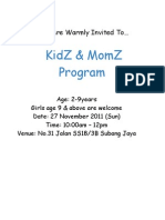 Sunday Kids &amp Moms Program