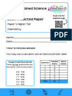 Edexcel - GCSE Combined Science Chemistry - Higher - Paper 1 - 2024 Predicted Paper