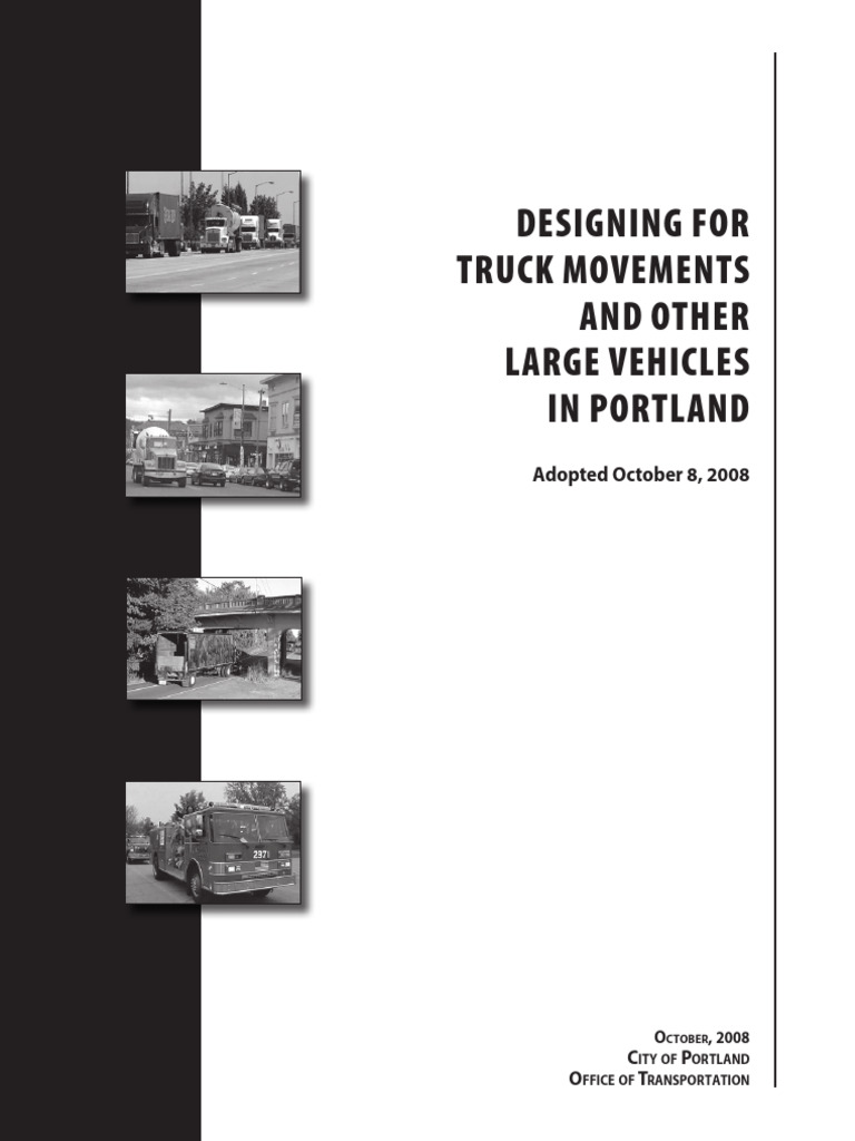 Street design guidelines for trucks report 10 08 pdf lane street