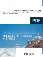 The Religious Response The Role of Religion in Ethics - 024333