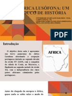 África Lusófona Um Pouco de Historia