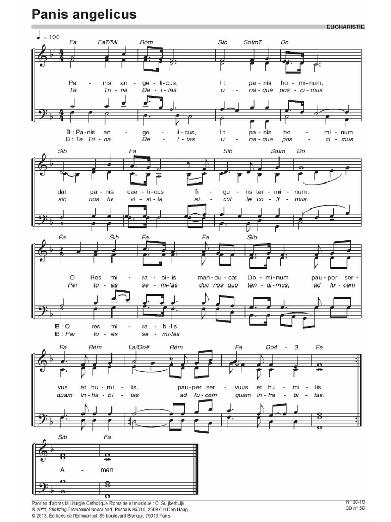 Panis Angelicus | PDF