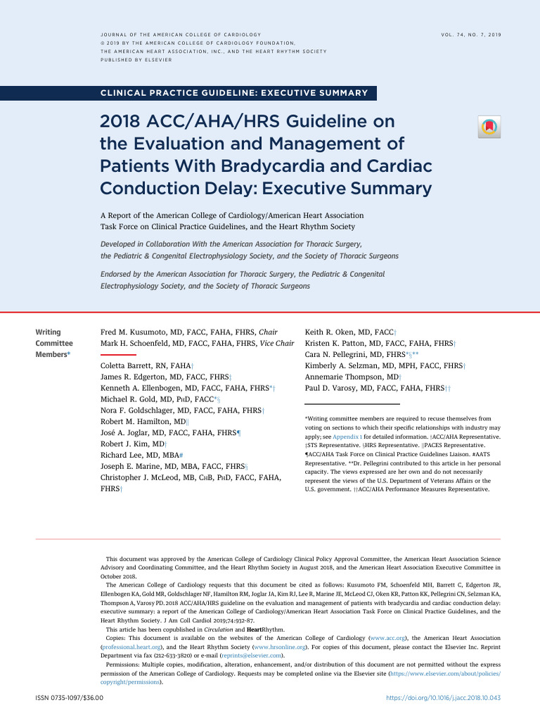 Kusumoto Et Al 2018 2018 Acc Aha Hrs Guideline On The Evaluation and ...