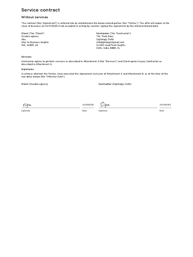 SEO Contract Indemnification Terms PDF Indemnity Damages