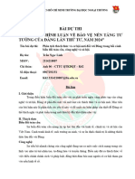 MẪU BÀI DỰ THI "CUỘC THI CHÍNH LUẬN VỀ BẢO VỆ NỀN TẢNG TƯ TƯỞNG CỦA ĐẢNG LẦN THỨ TƯ, NĂM 2024"