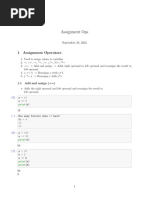 Assignment Ops