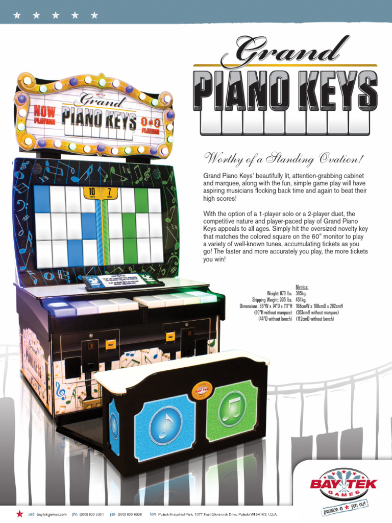 Grand Piano Keys Arcade Game Overview | PDF