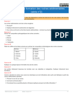 Exercices Sur Les Roches Sédimentaires (Série N°2)