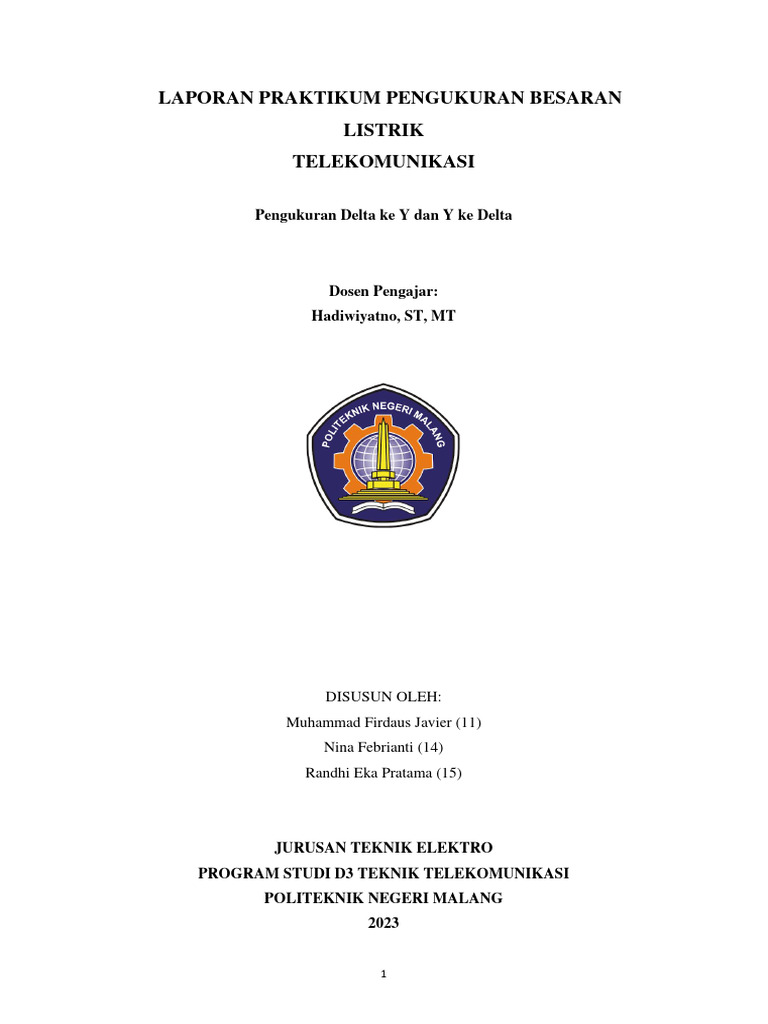 Pengukuran Delta ke Y dalam Listrik | PDF