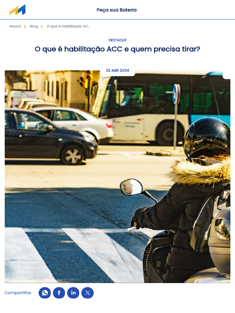 O Que É Habilitação ACC e Quem Precisa Tirar - Blog Moura | PDF ...