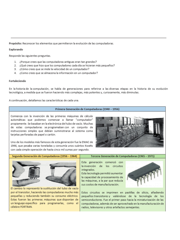 Taller Informatica2 | PDF | Hardware de la computadora | Programa de ...