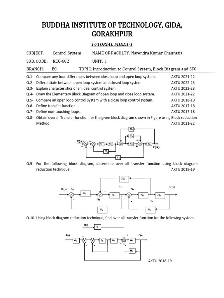 Control System Tut Download Free PDF Stability Theory Electrical