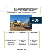 Informe Mensual - Gestion Ambiental - Octubre1