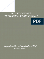 PROCEDIMIENTO Facultades AFIP Dec 618-97