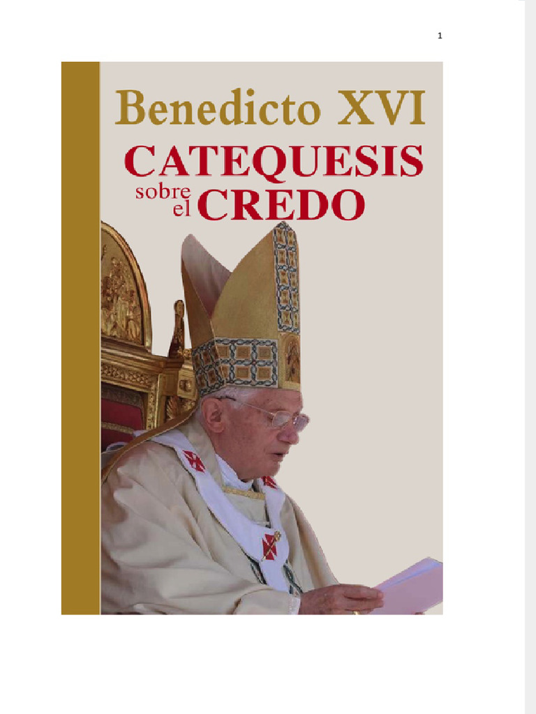 Catequesis del Credo por Benedicto XVI | PDF | Fe | La resurrección de ...