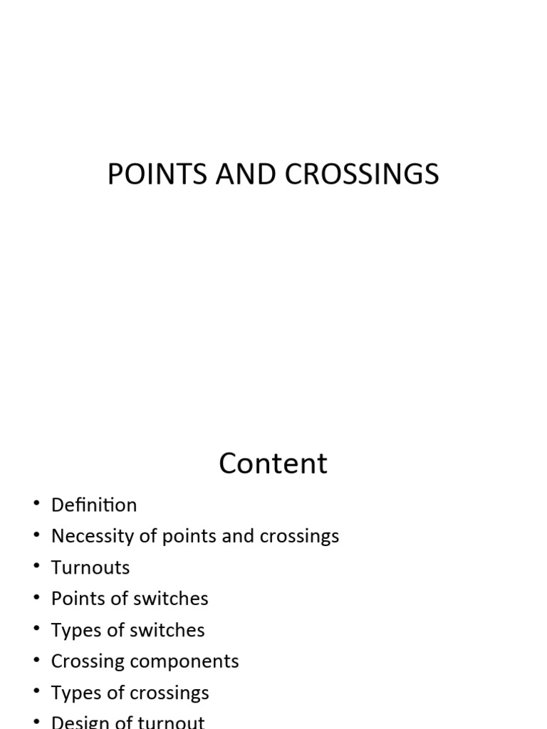 Points and Crossings in Railways | PDF | Rail Transport | Sustainable ...