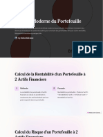 Theorie Moderne Du Portefeuille