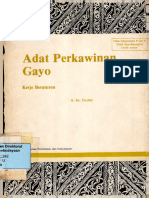 Adat Perkawinan Gayo