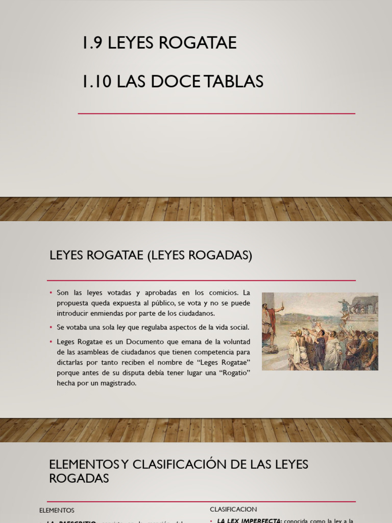 Leyes Rogatae y las Doce Tablas | PDF | Roma antigua | Justicia