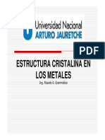 Metales - Estructura Cristalina