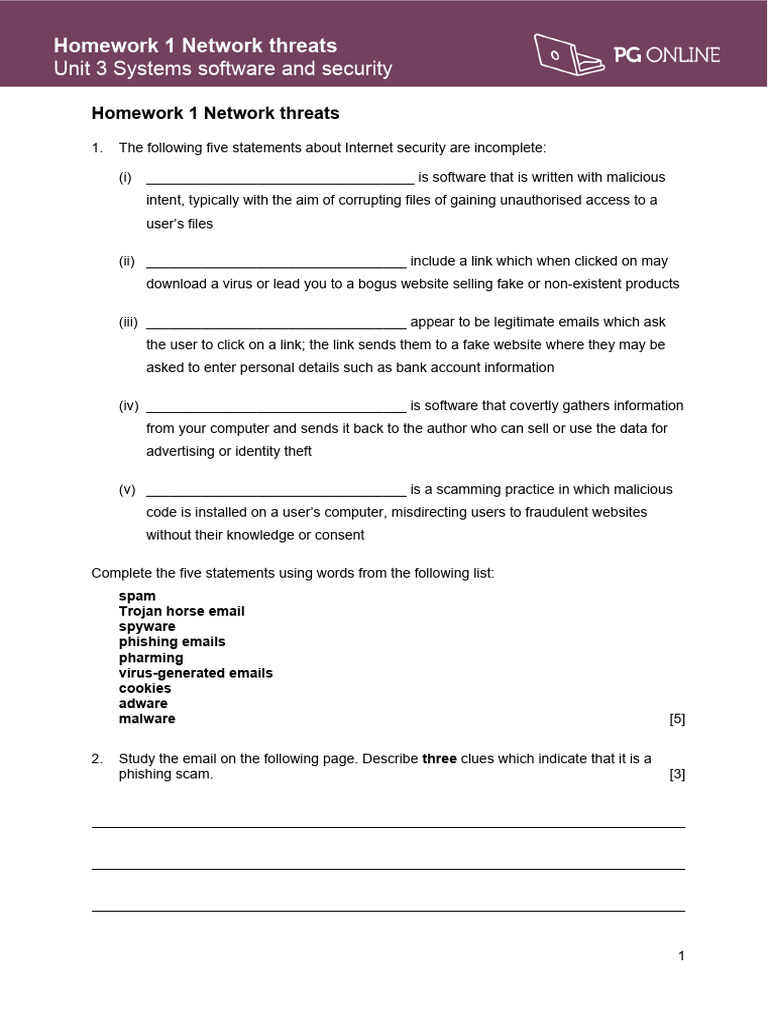 Understanding Network Threats and Scams | PDF | Malware | Phishing