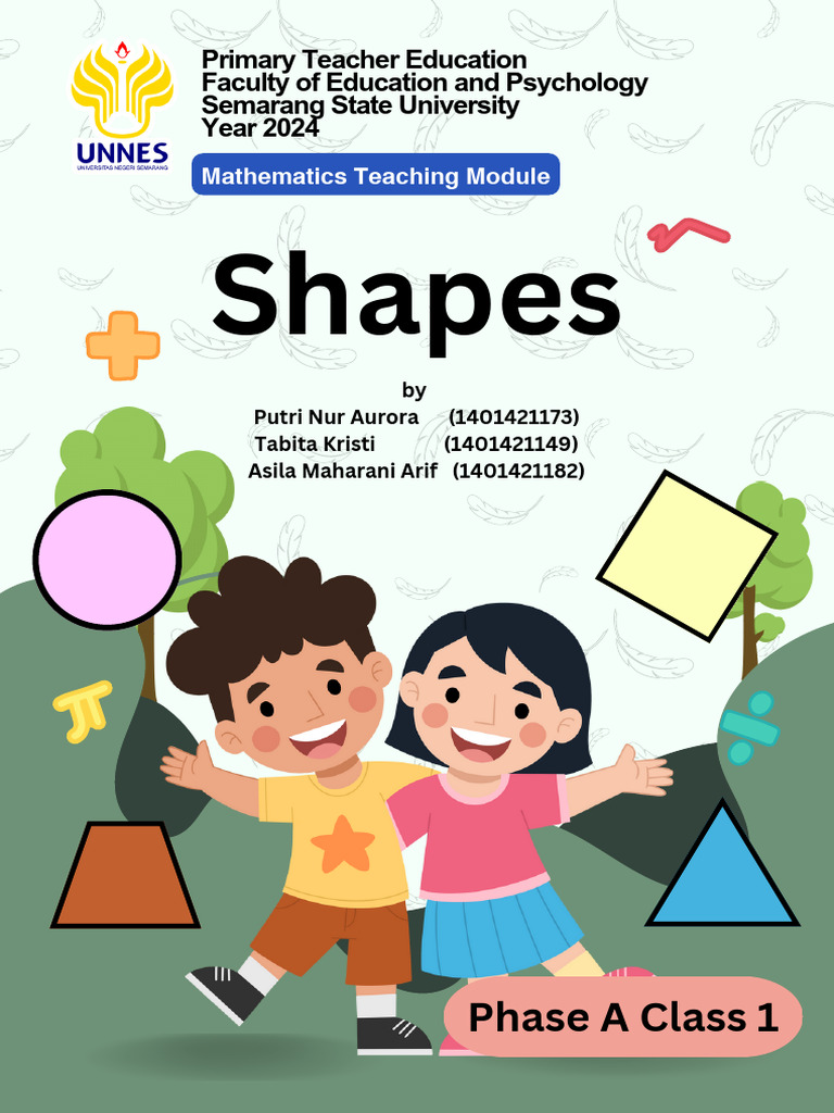 Mathematics Teaching Module: Shapes | PDF | Shape | Area