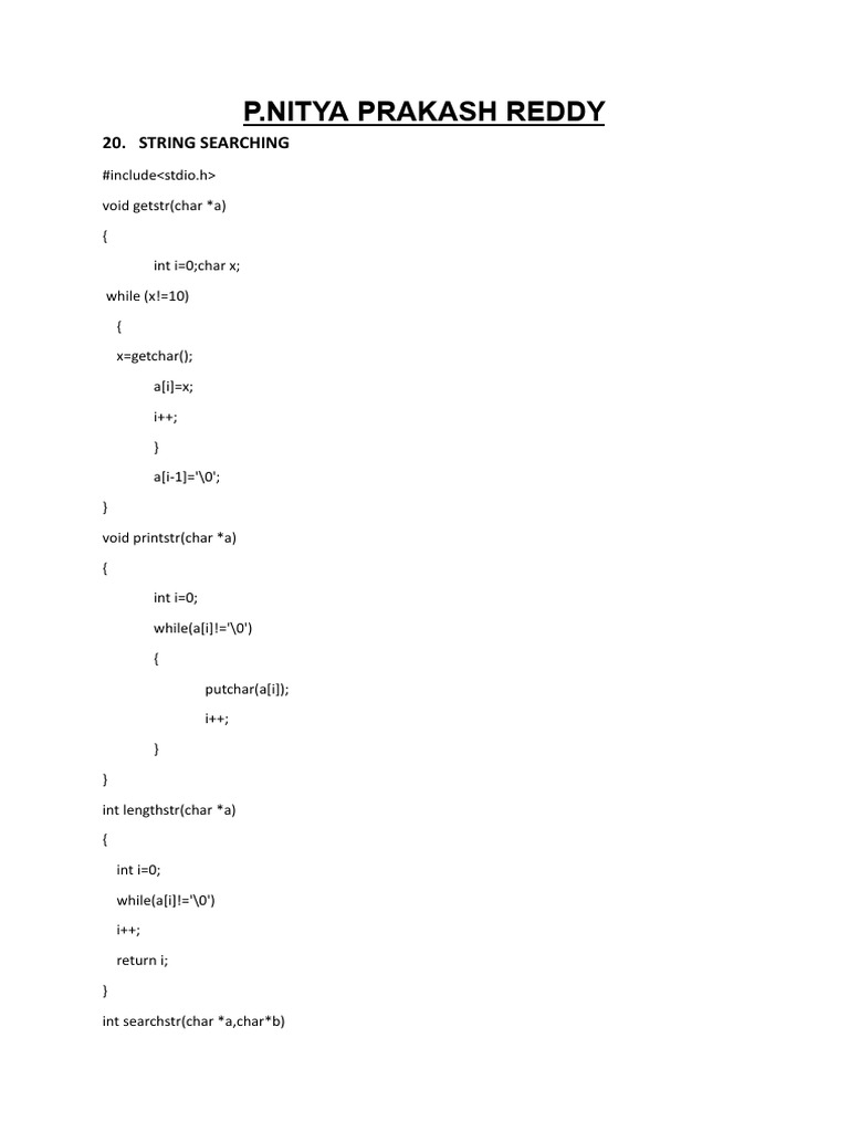 C Programming: String and Sorting Algorithms | PDF | Software ...