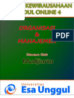 Modul 4. Aspek Organisasi dan Manajemen