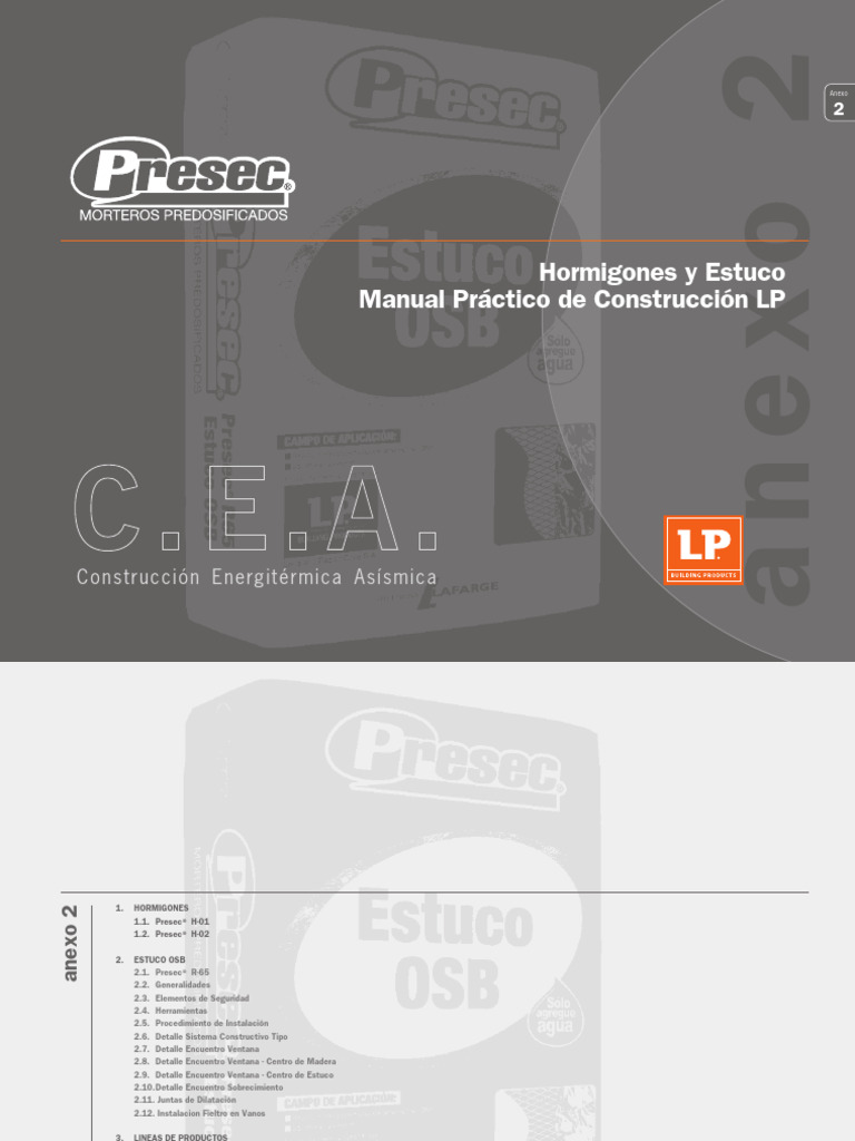 02 Anexo Presec-239 252 | PDF | Hormigón | Ingeniería de Edificación