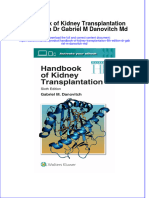 Full Ebook of Handbook of Kidney Transplantation 6Th Edition DR Gabriel M Danovitch MD Online PDF All Chapter