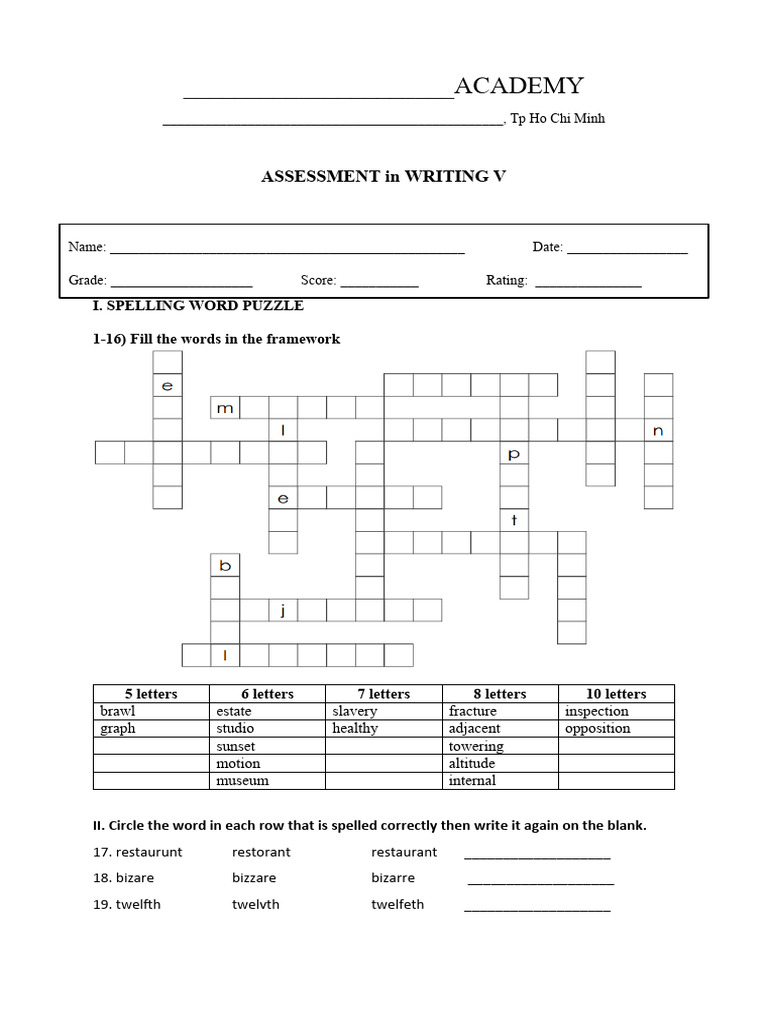 Writing Test 5 | PDF | Zoo | Zoology