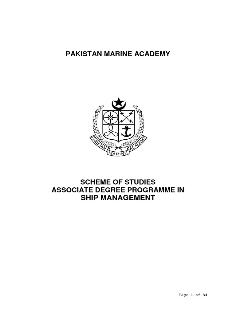 Associate Degree in Ship Management Program | PDF | Waves | Matrix ...