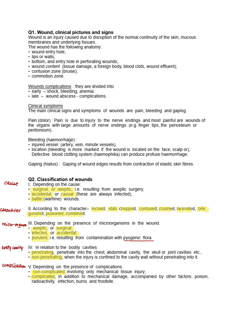 Understanding Wound Types and Healing | PDF | Wound Healing | Wound
