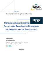 Metodologia de comporação da capacidade econômica-financeira de prestadores de saneamento - Rui Cunha