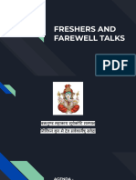 Freshers and Farewell Talks