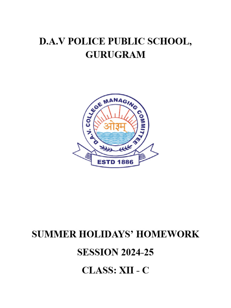Class Xii C Holiday Homework Pdf Homework Economics