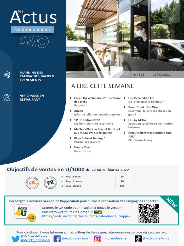 Actus Restaurant N°863 2022.02.21 | PDF | McDonald's