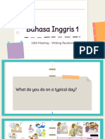 Bahasa Inggris 1 - 10th Meeting - Writing Routines