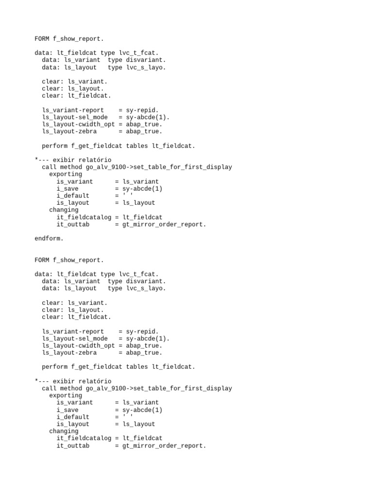 Abap Submit Report Return Value