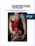 Full Download Jeux de Fauves Anita Blake Tueuse de Vampires 17 Hamilton Laurell K Isabelle Troin Translator Online Full Chapter PDF