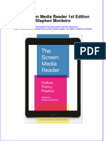 Full Download The Screen Media Reader 1St Edition Stephen Monteiro Online Full Chapter PDF
