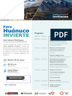 Final Programa Huanuco Invierte 28 de Mayo