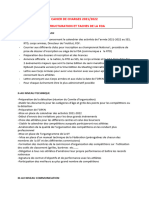 Cahier de Charge Restructuration Et Taches de La FDA