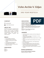 Edjan CHAP Curriculum Vitae Example