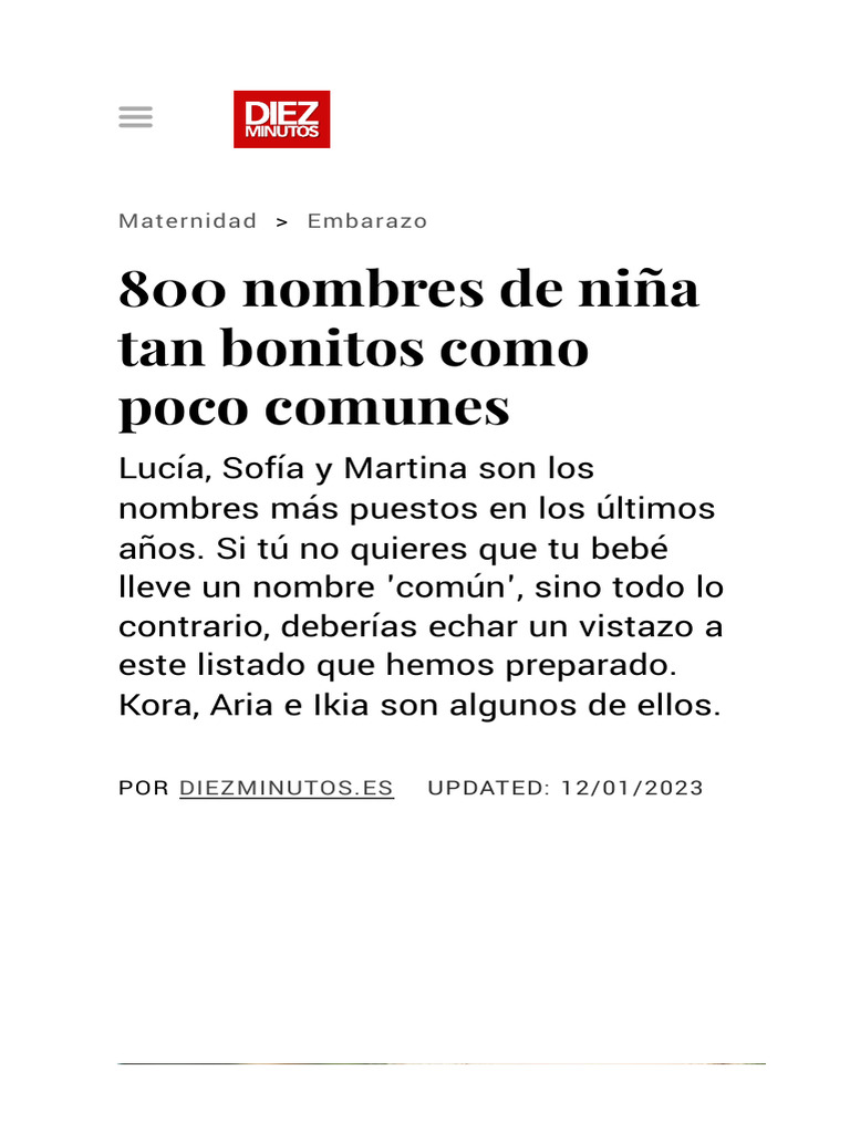 The Ultimate Guide To Uncommon **Nombres Para Niñas No Comunes** - zfov06w