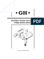 MANUAL POLIPASTO CABLE (WIRE ROPE HOIST)